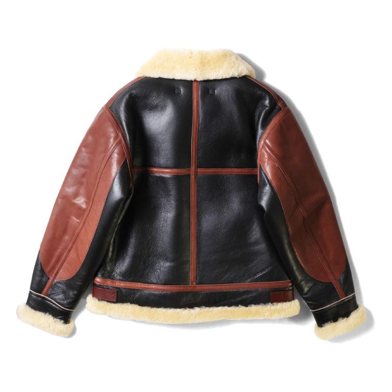 HOUSTON / ヒューストン 8233 MOUTON B-3 FLIGHT JACKET -2POCKET- / ムートンB-3フライトジャケット-2POCKET- -全2色-の画像
