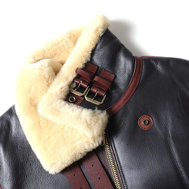HOUSTON / ヒューストン 8233 MOUTON B-3 FLIGHT JACKET -2POCKET- / ムートンB-3フライトジャケット-2POCKET- -全2色-の画像