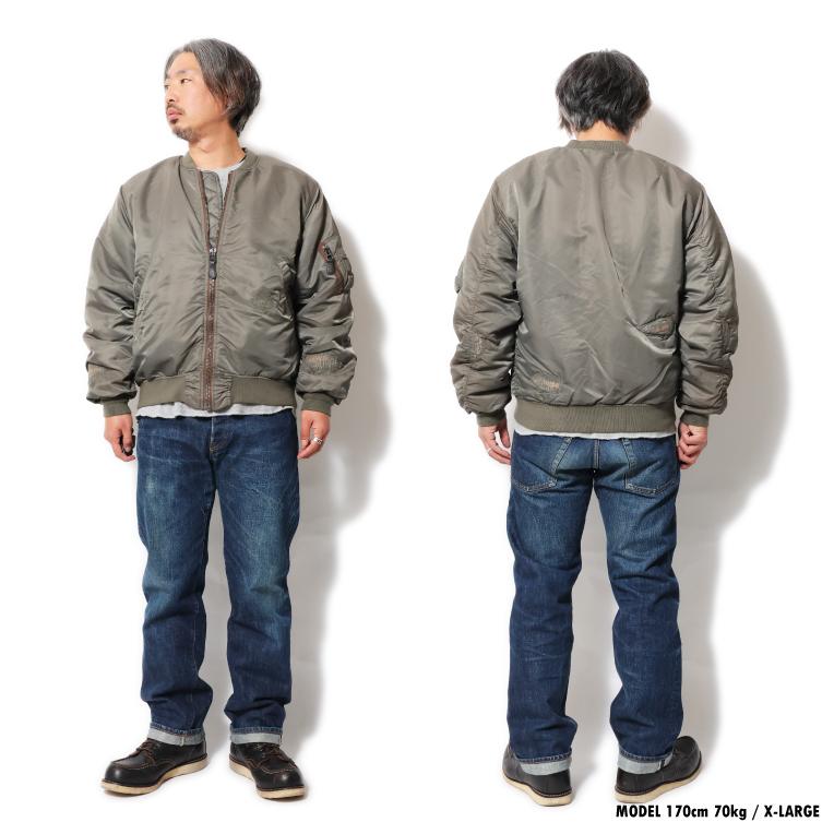 HOUSTON × rebear by Johnbull / ヒューストン × リベアー バイ ジョンブル RE234L08 MA-1 FLIGHT JACKET / MA-1 フライトジャケット -全2色-｜houston-1972｜19