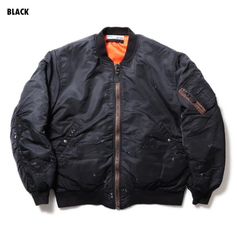 HOUSTON × rebear by Johnbull / ヒューストン × リベアー バイ ジョンブル RE234L08 MA-1 FLIGHT JACKET / MA-1 フライトジャケット -全2色-｜houston-1972｜05