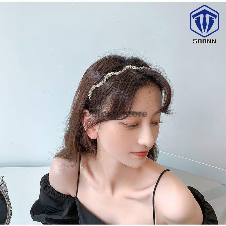 カチューシャ アクセサリー ヘアアクセサリー ジュエリー ヘアアレンジ パール ラインストーン ウェーブ キラキラ ゴージャス 大人可愛い シンプル｜houtoku-store｜09