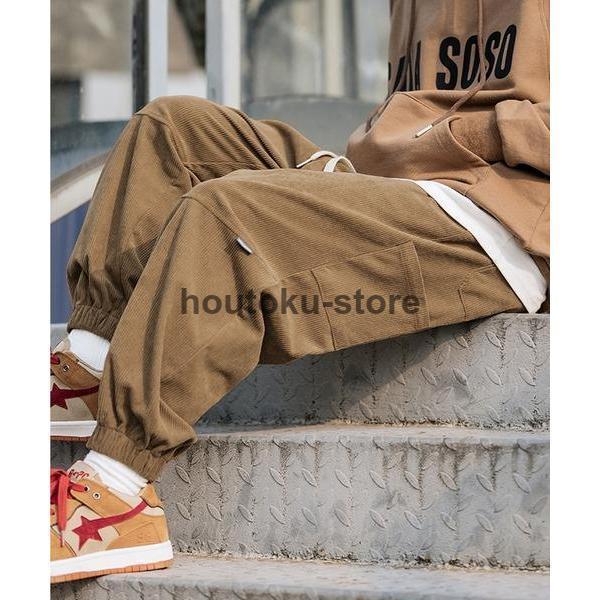 パンツ カーゴパンツ コーデュロイ裾絞りカーゴパンツ : 豊徳