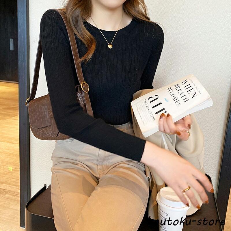 ニット レディース 透かし編み サマーニット トップス 長袖 tops