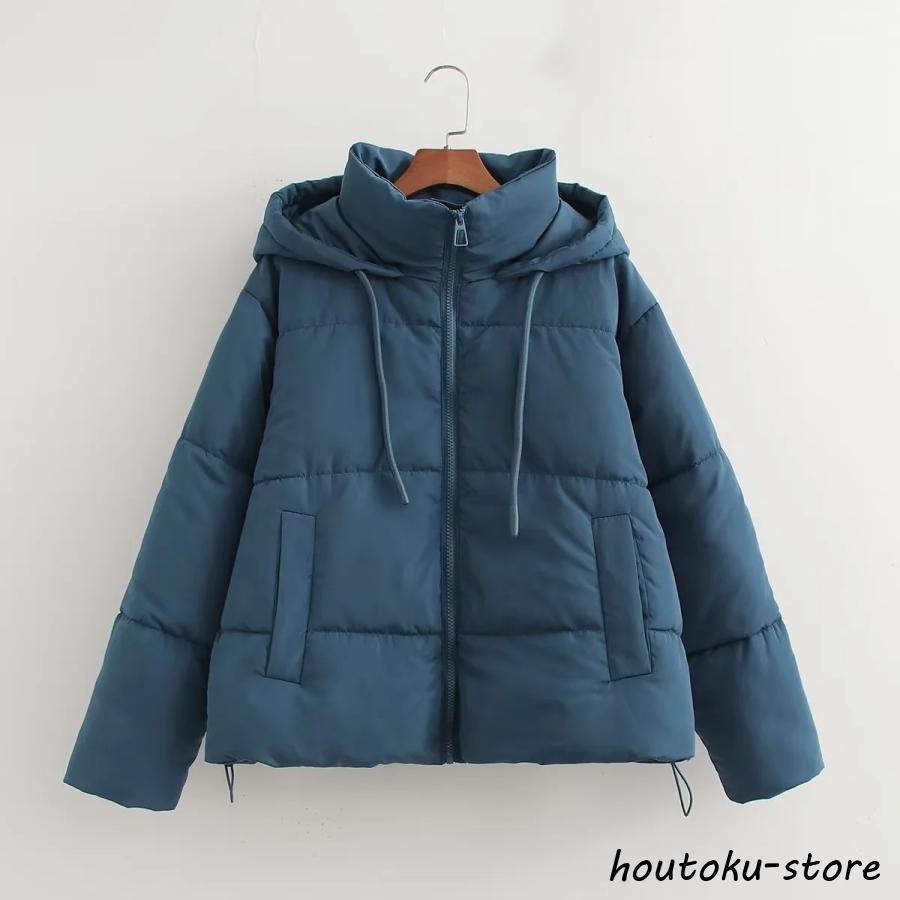 中綿 レディース ダウンコート ショート丈 暖かい 厚手 フード付き おしゃれ 防風 防寒 アウター 軽量 カジュアル 可愛い 冬 中綿 レディース ダウンコート ショート丈 暖かい 厚手 フード付き
