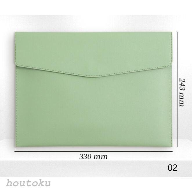書類ケース ドキュメントケース ファイル A4 PUレザー レザー調 横型