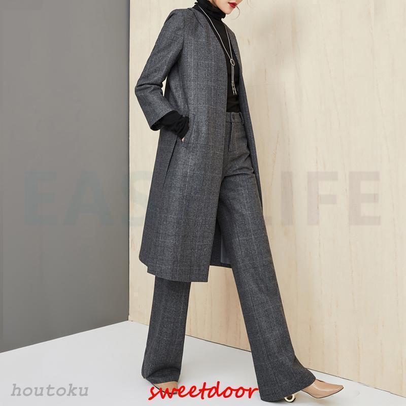 卒業式 服 母 スーツ セットアップ レディース 春 ブレザー ワイド