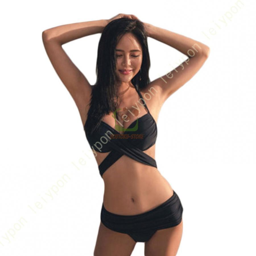 ビキニ 水着 レディース 体型カバー 大きいサイズ 2点セット