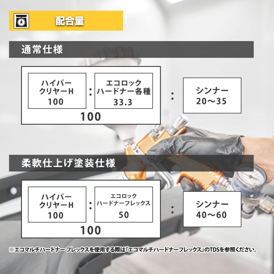 エコロック ハイパークリヤーH プラスチック仕様 1kgセット/ロック