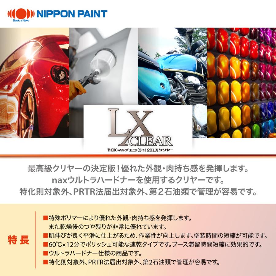 naxマルチエコ(3:1)20LXクリヤー 500g/日本ペイント クリヤー 塗料
