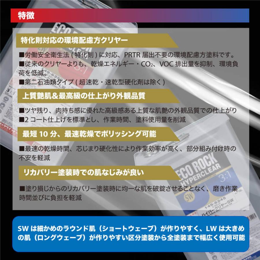 エコロック ハイパークリヤー SW プラスチック仕様 1kgセット/ロック
