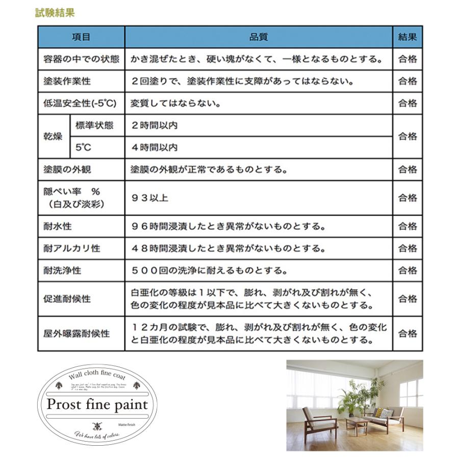 ペンキ 壁クロス用 水性塗料 N-95 ピュアホワイト 2kg/艶消し 壁 天井
