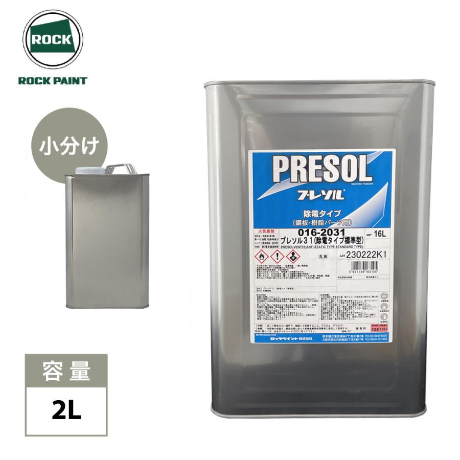 プレソル31 / プレソル32 各2L/ロックペイント 脱脂 除電 : PROST株式