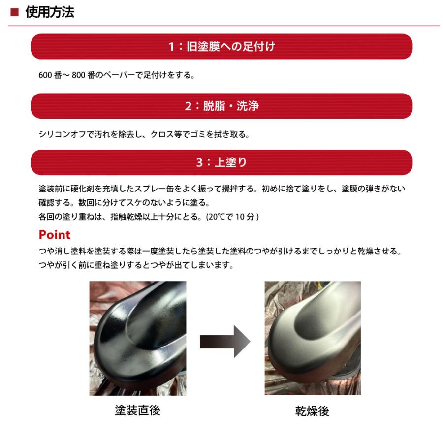 PROST's 2液型スプレー オリジナル調色 つや消し マットレッド 300ml