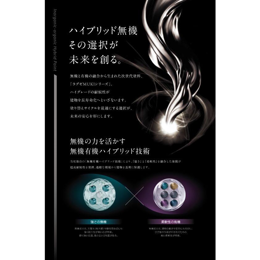 関西ペイント ラグゼMUKIトップマイルド KP標準色 つやあり 3.5kg