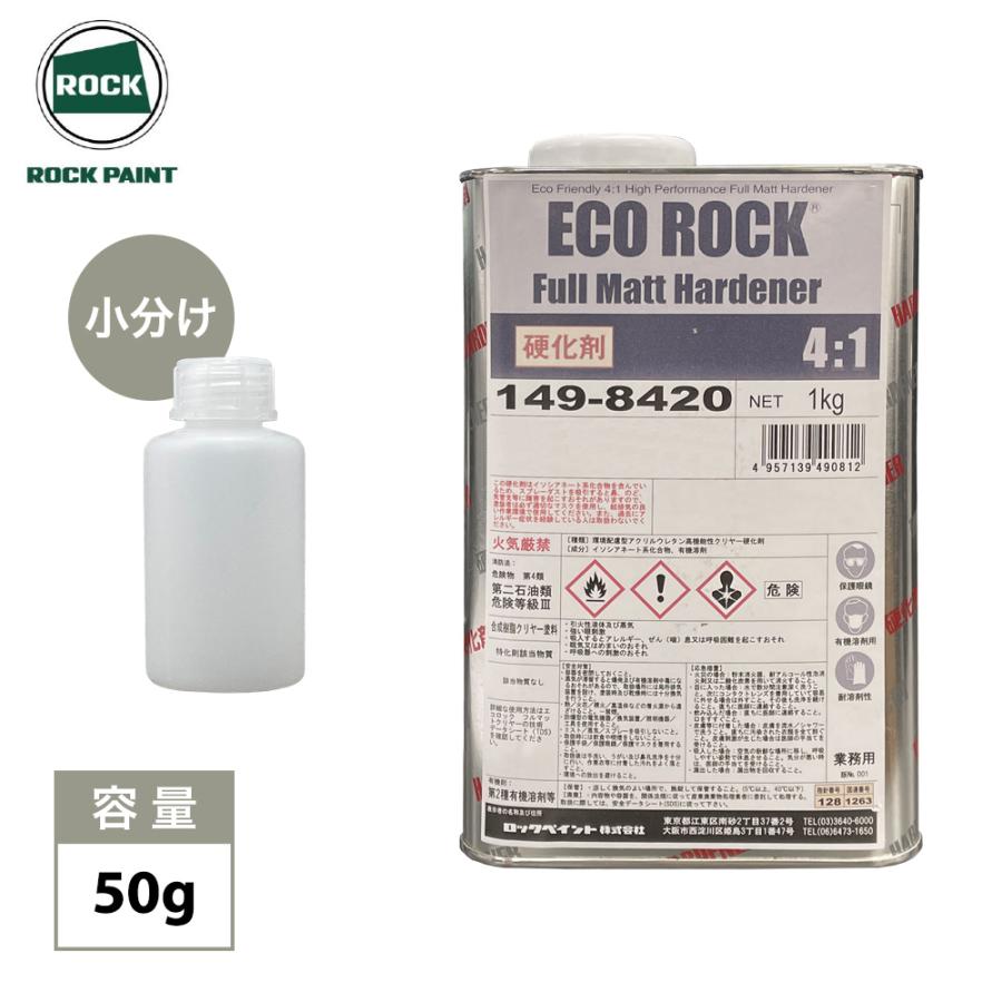 エコロック フルマットハードナー 50g/ ロックペイント クリヤー 塗料