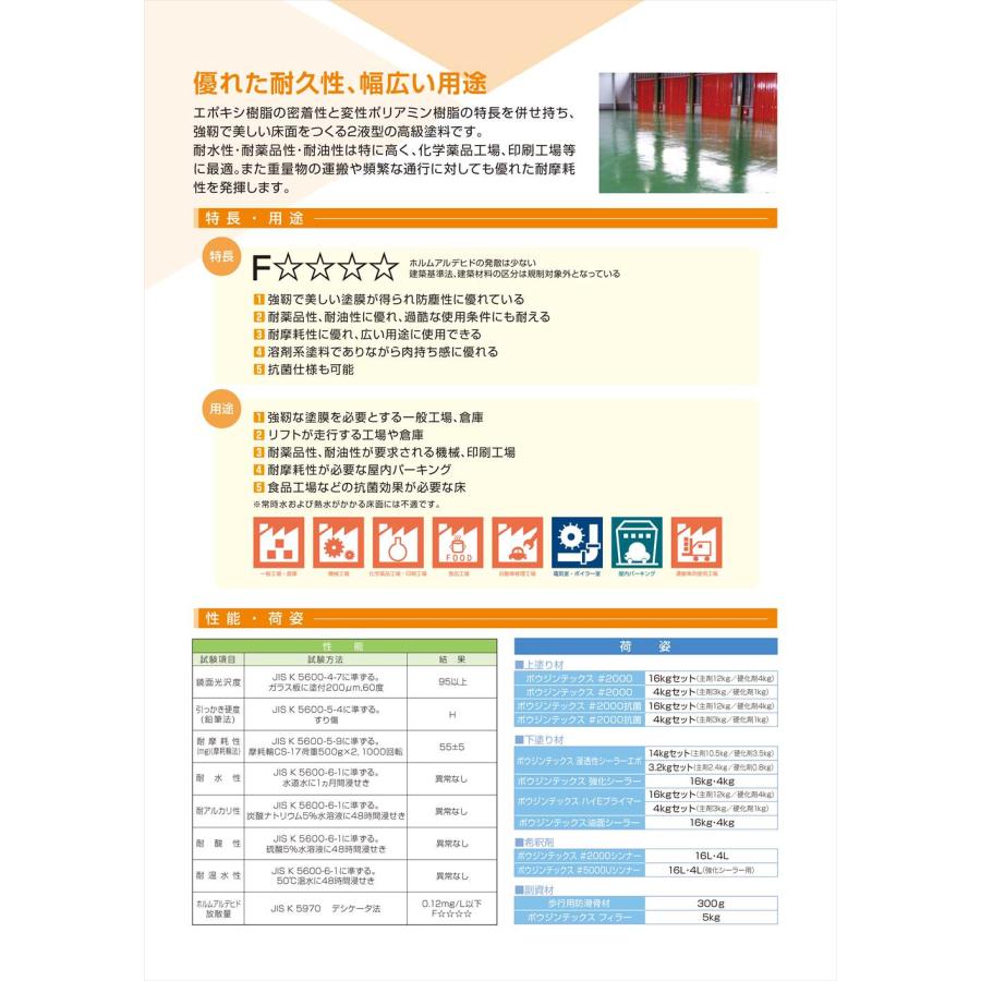 ボウジンテックス#2000　抗菌　黒　床用　16kgセット水谷ペイント　塗料