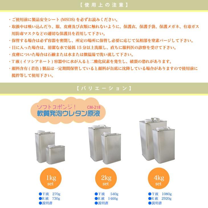 ソフトスポンジ 軟質発泡ウレタン原液 断熱材 Cｍ 218 4kｇセット 素材 Prost株式会社 材料 資材 通販