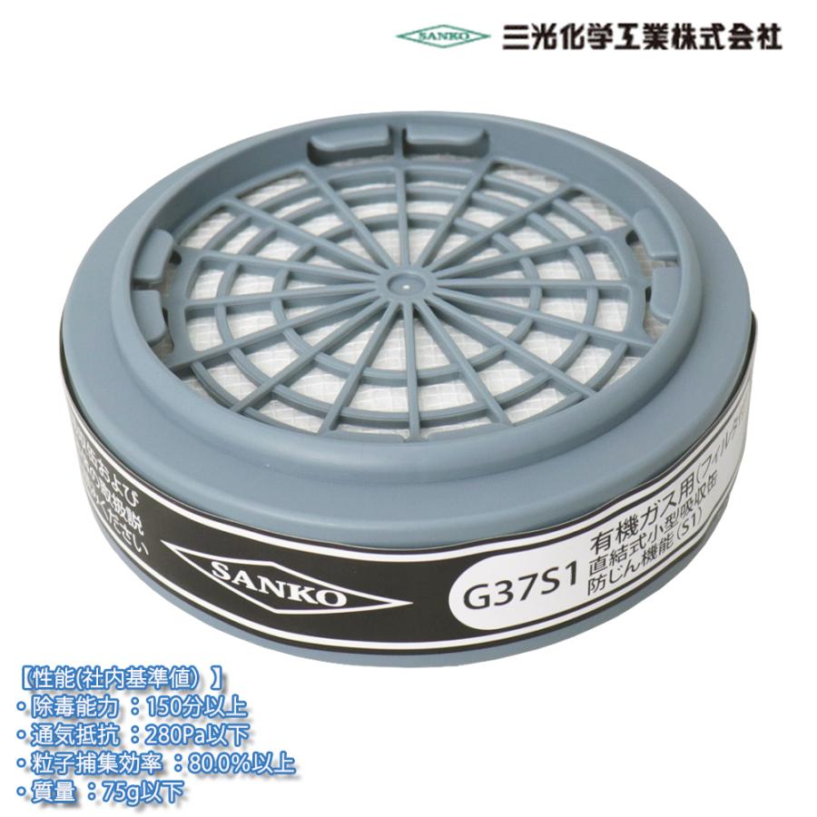三光化学工業 防毒マスク GH716 スカイマスク用 吸収缶 直結式