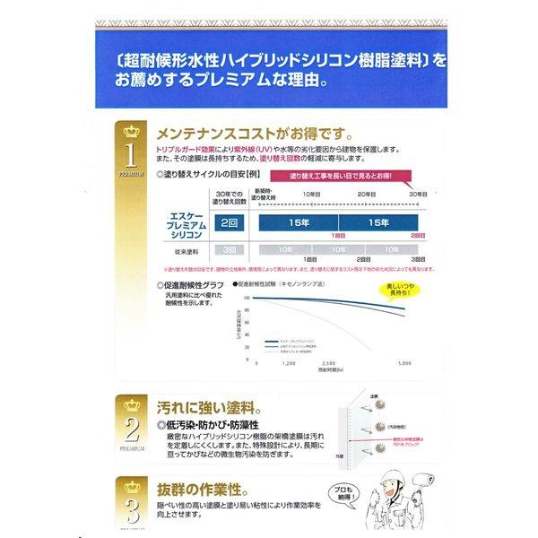 プレミアムシリコン 15kg 白/淡彩色 エスケー化研  外壁 塗料｜houtoku｜02