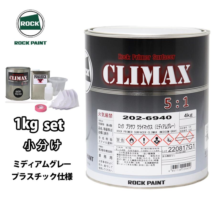 ロックプラサフクライマックス プラスチック仕様 ミディアムグレー 1kg