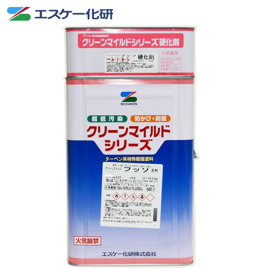 クリーンマイルドフッソ 3分艶 15kgセット 白/淡彩色 エスケー化 クリーンマイルドフッソ 3分艶 15kgセット 白/淡彩色 エスケー化