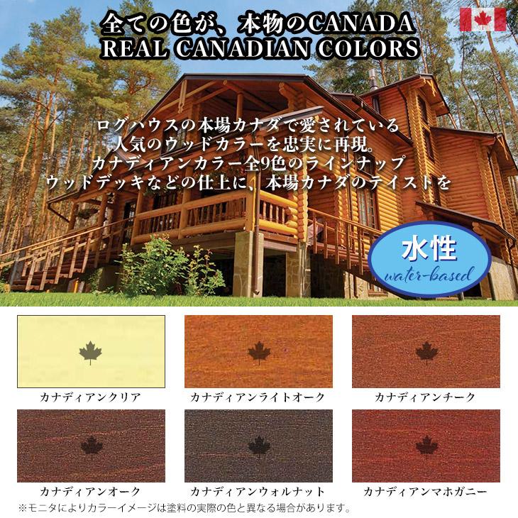 送料無料!CANADAの本物。　水性　カナダフォレスト　14L　塗料　水性　防虫　防腐　全6色　木材保護着色塗料　木部用　防カビ