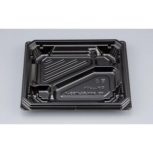 シーピー化成 - 弁当容れもの BFNアルバ8S-1 黒 224×184×31粍 本体高蓋仕掛ける 1仕掛ける各600枚入 キッチン、日用品、文具-弁当箱、水筒-使い捨て弁当箱、紙バック