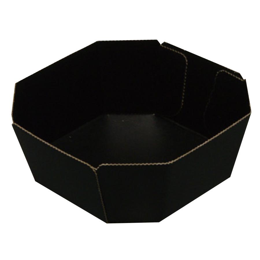 フルーツ用紙トレー カラー段トレー OG-1M 黒 115×115×45mm 1ケース800