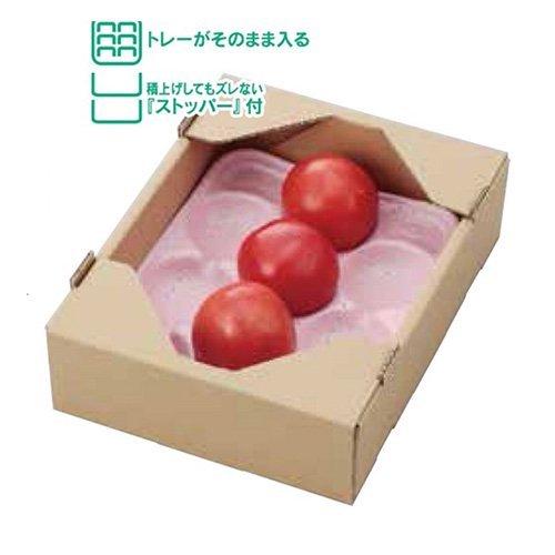 トマト箱 L-2213 C5サービス トマト1K 250×195×73mm 1ケース100枚入 ヤマニパッケージ