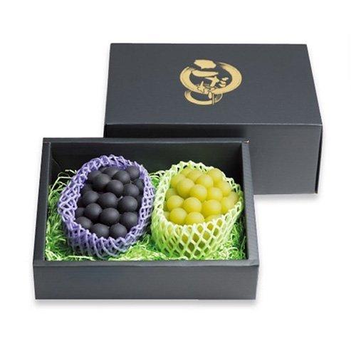 屋号必須 ヤマニパッケージ ぶどう箱 L 2468 こだわりの黒マット 130h 中 270 0 130mm 1ケース50枚入り 包材の蔵 通販 Yahoo ショッピング