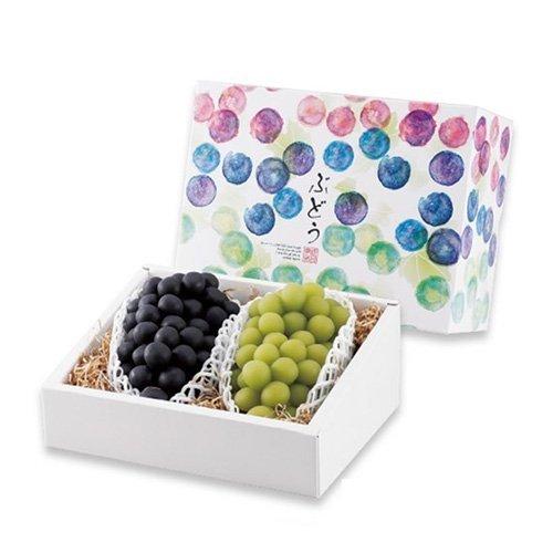 ヤマニパッケージ ぶどう箱 L-2368 彩りぶどう 2房 260×200×140mm 1