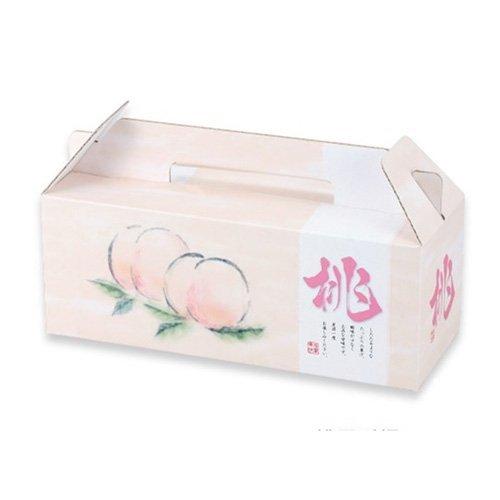ヤマニパッケージ 桃箱 L-2283 桃果 手提 3ヶ入 293×108×115(160)mm 1