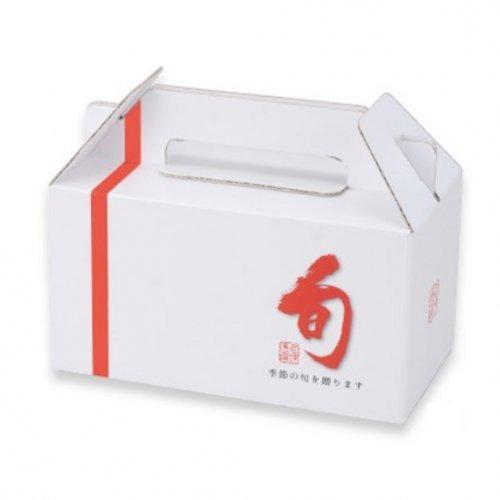 桃箱 L-2309 旬味 手提 2ヶ入 210×108×115(160)mm 1ケース100枚入 ヤマニパッケージ 桃用 ハンディタイプ ダンボール