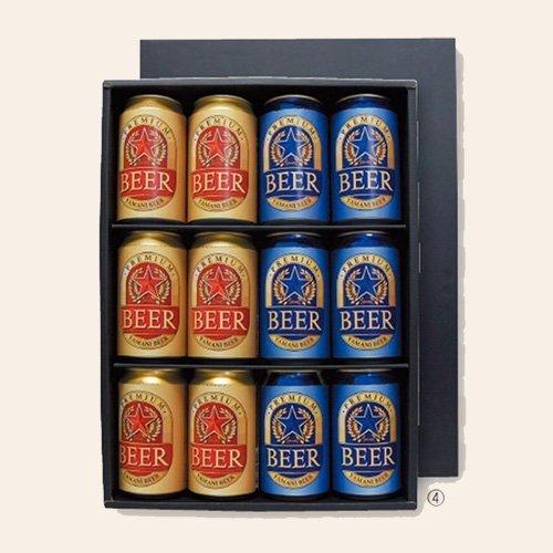 ヤマニパッケージ 缶ビール箱 K-1353 プレミアム缶ビール 12本 375×265