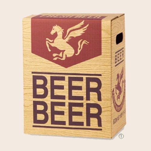 ビール箱 K-31 ビール 6本入 154×230×300mm 1ケース100枚入 ヤマニパッケージ