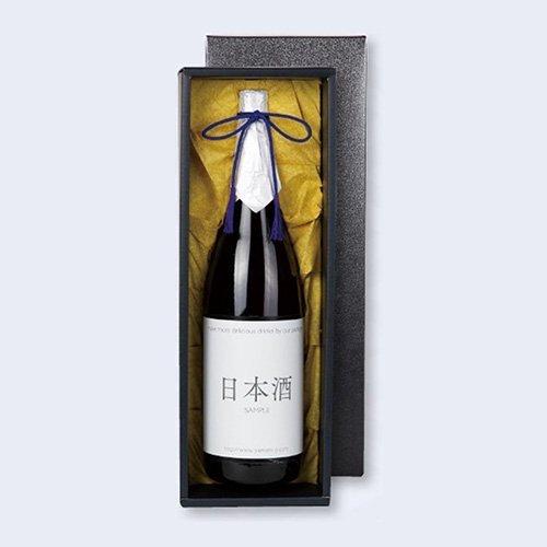 日本酒・焼酎用ギフト箱 K-310-1 一升瓶1本入黒無地 425×135×105mm 1ケース50枚入 ヤマニパッケージ 爆買