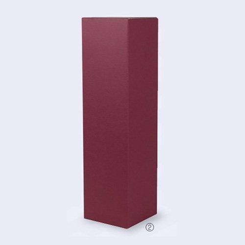 日本酒・焼酎用ギフト箱 K-1471-2 花より 1升瓶 1本 エンジ 110×110×410mm 1ケース100枚入 ヤマニパッケージ