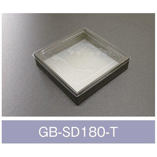 値引有 折箱 GB-SD180-T 黒久松 透明蓋付 180×180×45(40)mm 1ケース200枚入 アライ