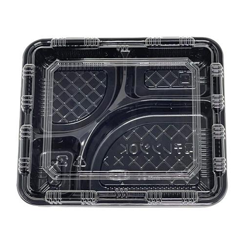 エフピコチューパ 弁当容器 M-50 黒 本体蓋セット 188×160×30mm 1