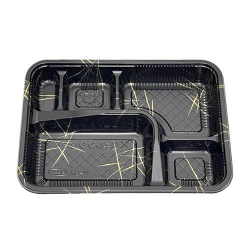 弁当容器 M-57 閃光黒 本体蓋セット 256×188×32mm 1ケース600枚入 エフピコチューパ