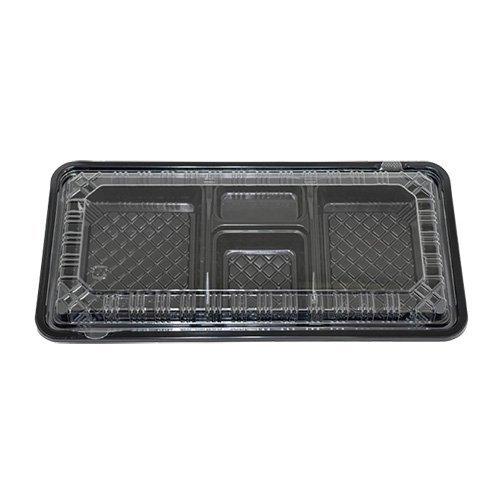 屋号必須 弁当容器 CY-6-1 黒 本体蓋セット 308×151×34mm 1 屋号必須 弁当容器 CY-6-1 黒 本体蓋セット 308×151×34mm 1