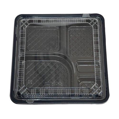 エフピコチューパ - 弁当入れもの CY-7-2 黒 本体蓋仕かける 220×220×34粍 1入れもの400枚入 CP520341