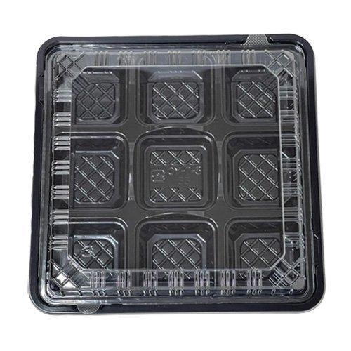 エフピコチューパ 弁当容器 CY-7-3 黒 本体蓋セット 220×220×34mm 1