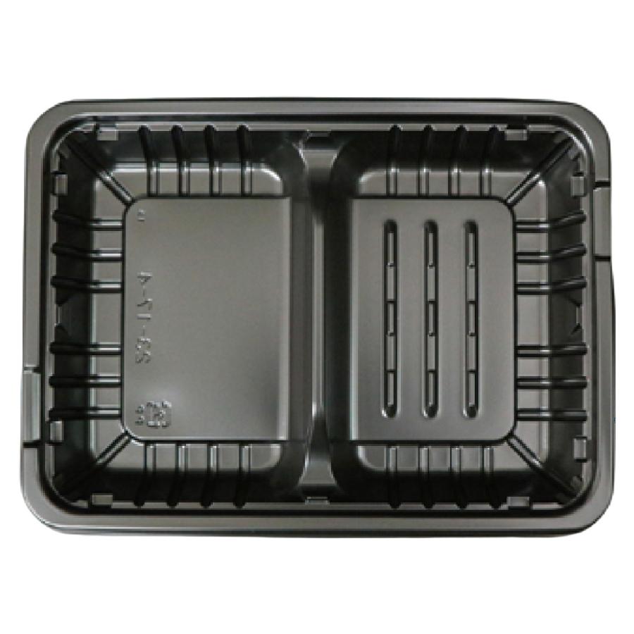 大黒工業 FM弁当容器 中D 229×169×33.3mm 内嵌合 本体蓋セット 1ケース