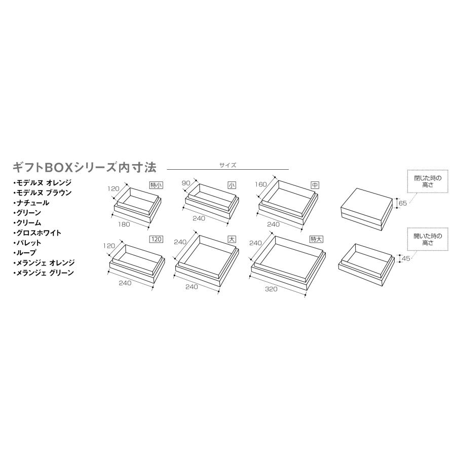 ヤマニパッケージ 20-735BR ギフトBOX モデルヌ ブラウン 特大 320×240