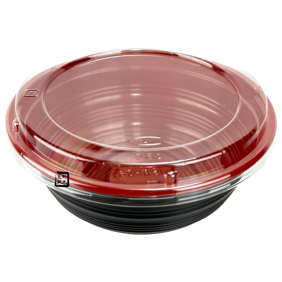 屋号必須 丼容器 MS丼-361 うるし赤 嵌合蓋セット(MS丼-361嵌合 屋号必須 丼容器 MS丼-361 うるし赤 嵌合蓋セット(MS丼-361嵌合