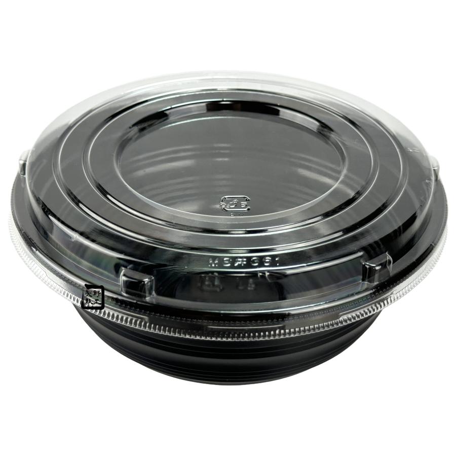 エフピコチューパ 丼容器 MS丼-361 黒 嵌合蓋セット(AP-361/JC-361