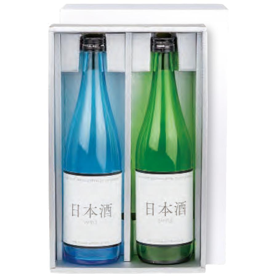 ヤマニパッケージ 日本酒箱 K-1581 白銀720ml 2本 307×192×88mm 1