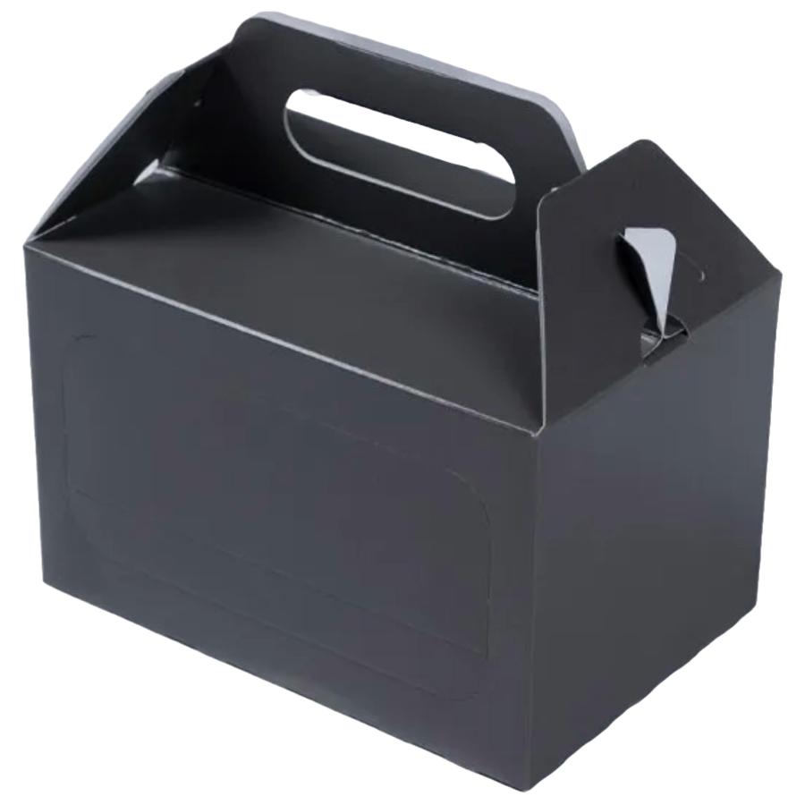 ビール箱 350ml缶用手提6本箱 グレー 1セット100枚入 198×132×124mm