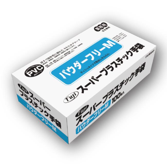 フジナップ Mサイズ フジ スーパープラスチックグローブ 半透明 粉なし